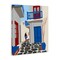 Stupell Industries Mykonos City Alley Canvas Wall Art Design by Carrie Cantwell
